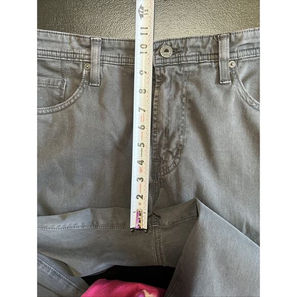 AG Adriano Goldschmied Pants Men 36x34 Grey The Protege Straight USA 30" Inseam - Picture 12 of 13